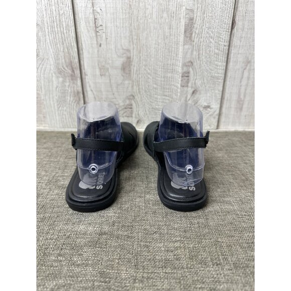 Sorel Womens 8.5 Black Slingback Sandals Flat Open Toe Shoes Summer Casual - Picture 3 of 7